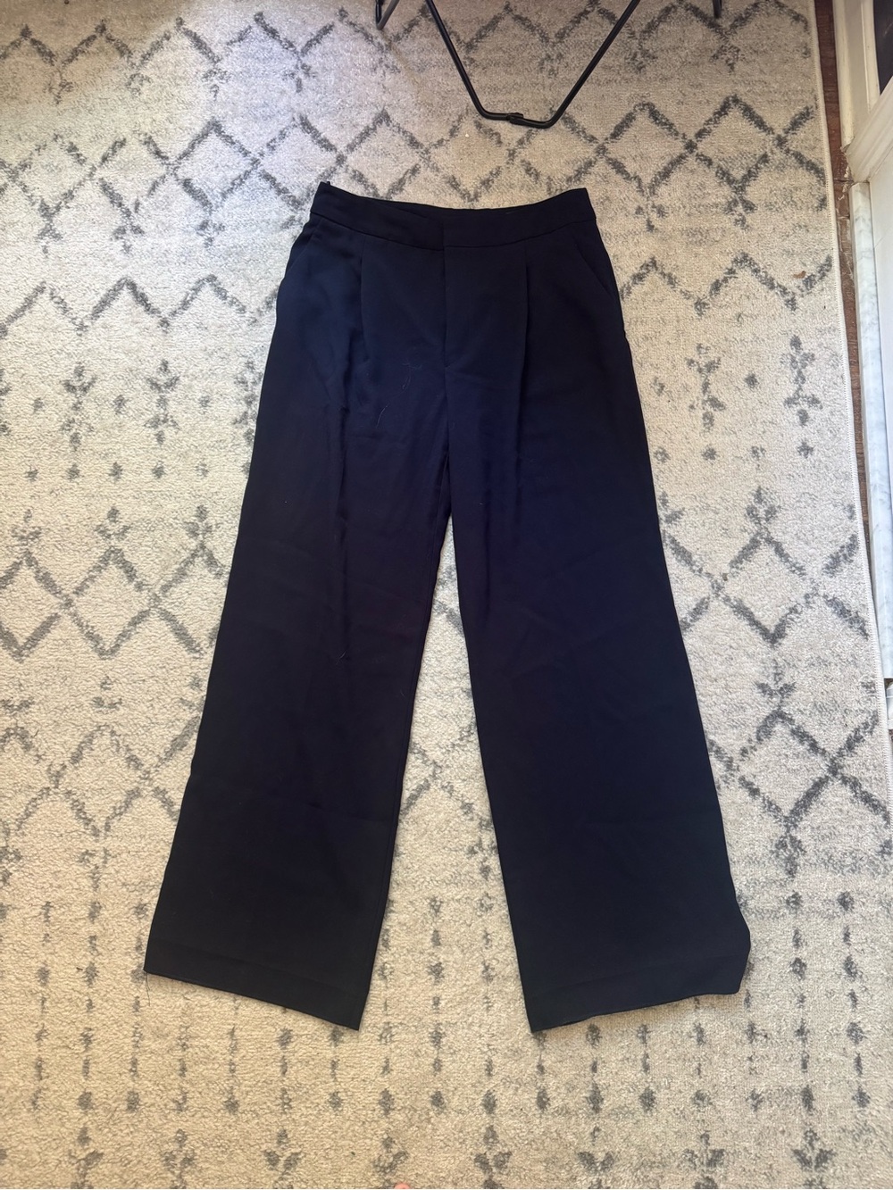 Wide Leg Black Trousers